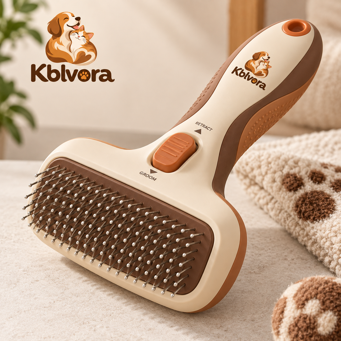 Kblvora™ RetractPin Grooming Brush