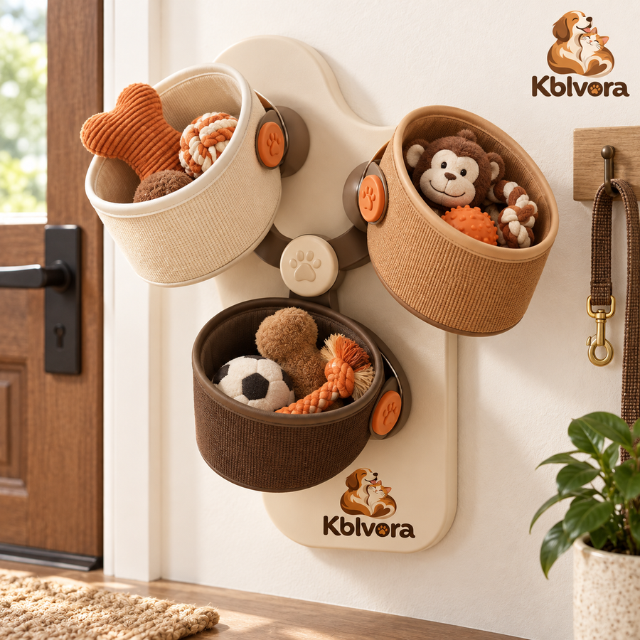 Kblvora™ SpinPocket Rotating Toy Wall Organizer