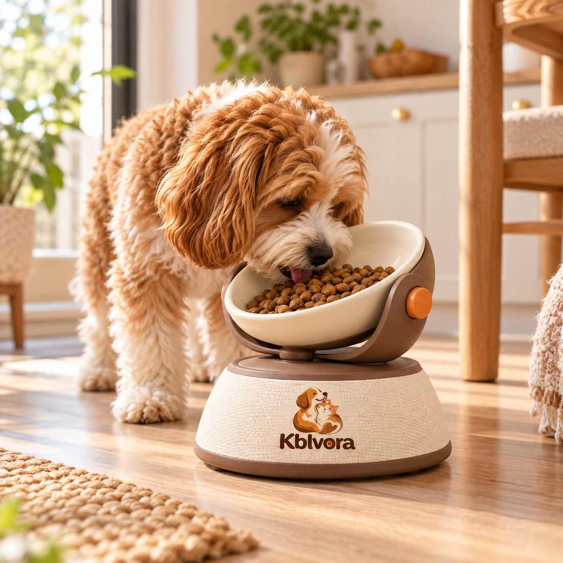 Kblvora™ TiltServe Elevated Feeding Pedestal