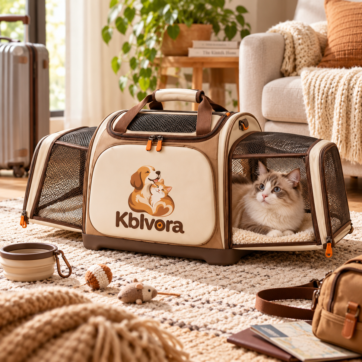Kblvora™ ExpandAir Ventilated Pet Carrier