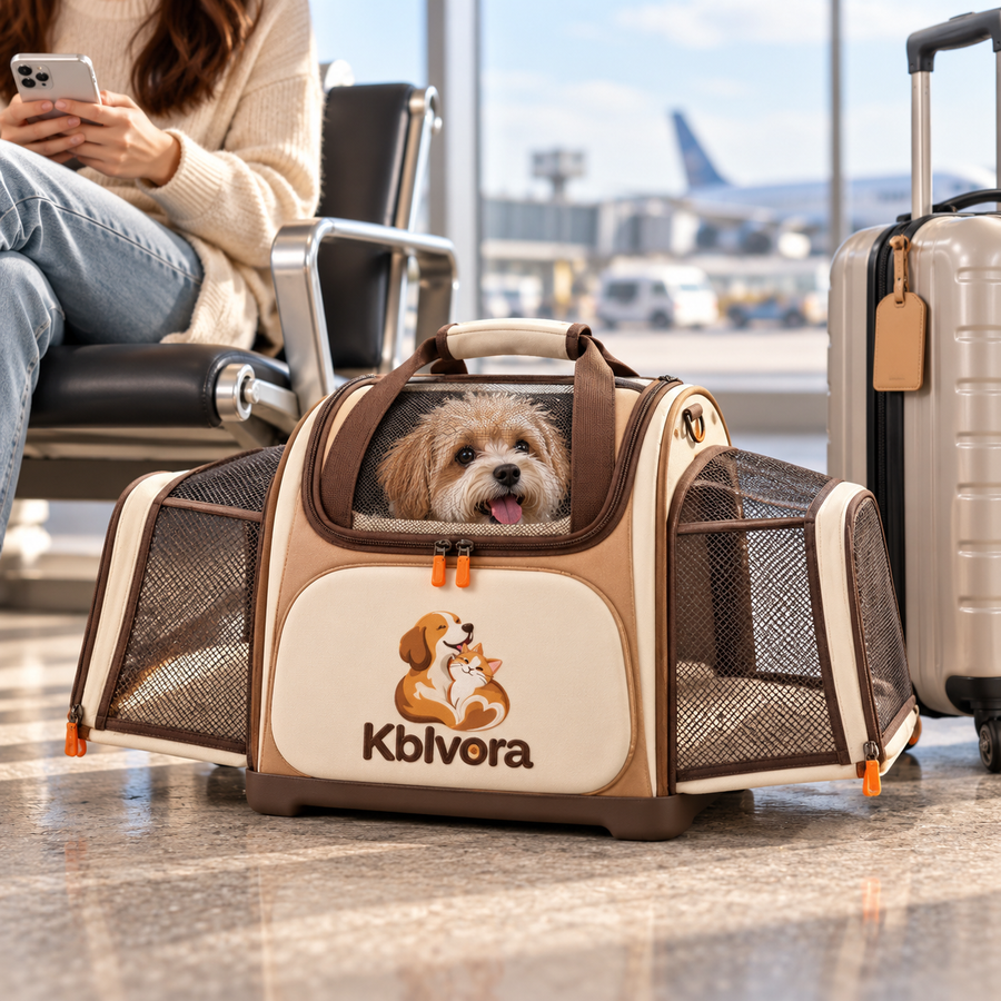 Kblvora™ ExpandAir Ventilated Pet Carrier