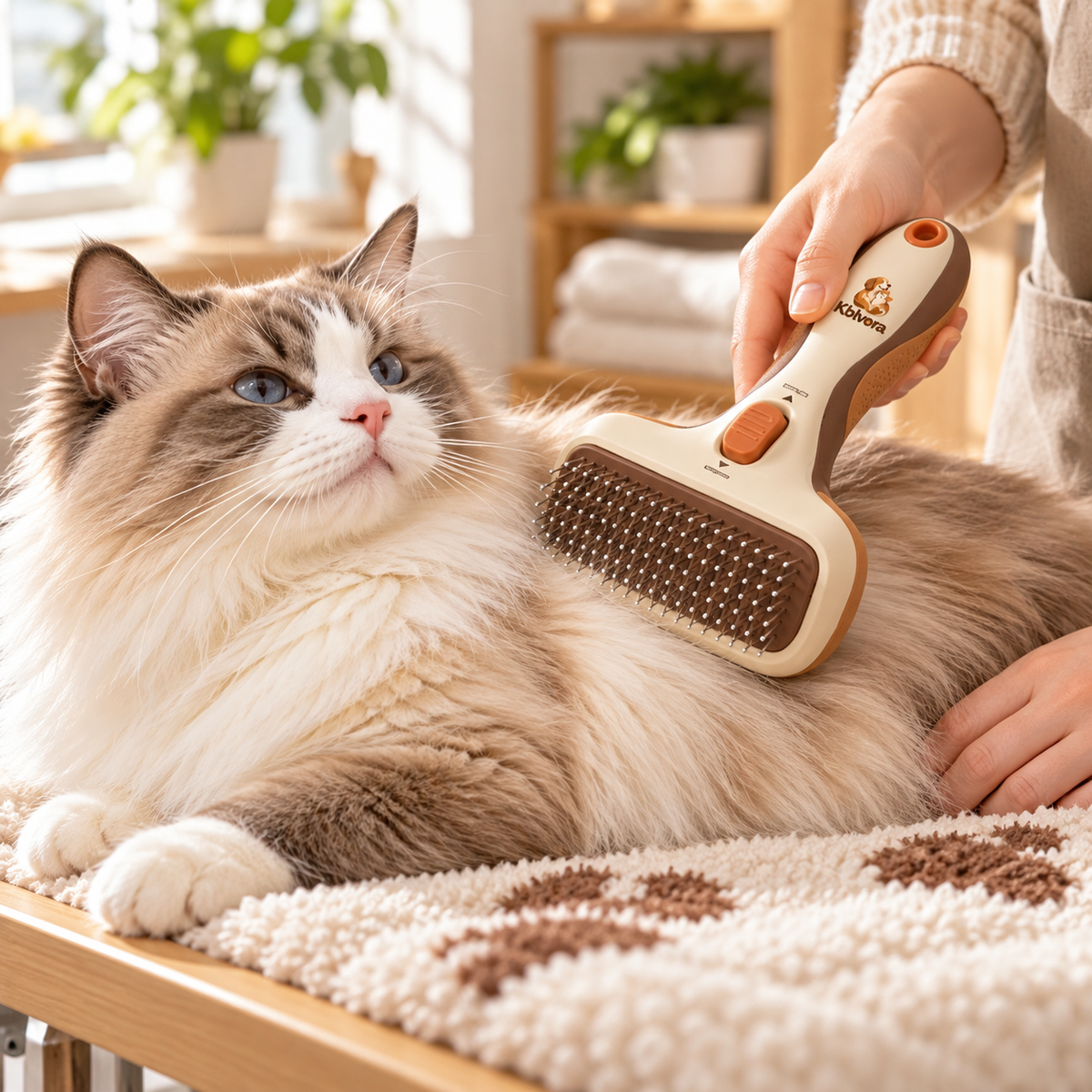 Kblvora™ RetractPin Grooming Brush
