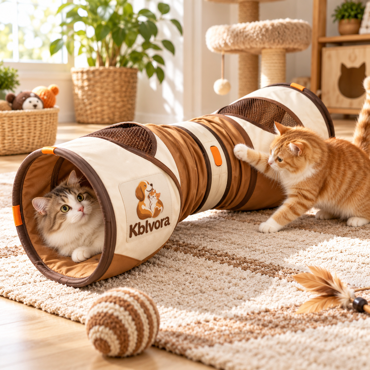 Kblvora™ Telescopic Cat Play Tunnel